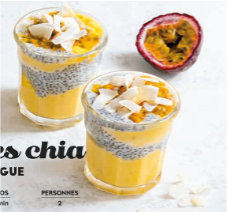 Pudding chia mangue detox sucre